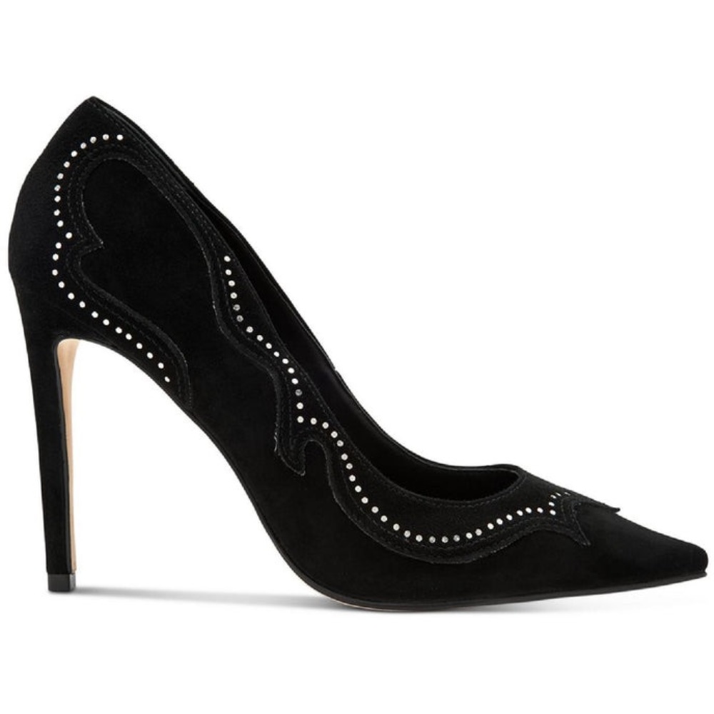 ALL SAINTS - ZEHRA SLIP ON DRESSY PUMPS - BLACK SUEDE - NWT - Picture 2 of 2
